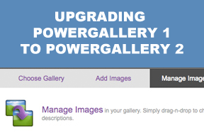 Upgrading PowerGallery 1 to PowerGallery 2
